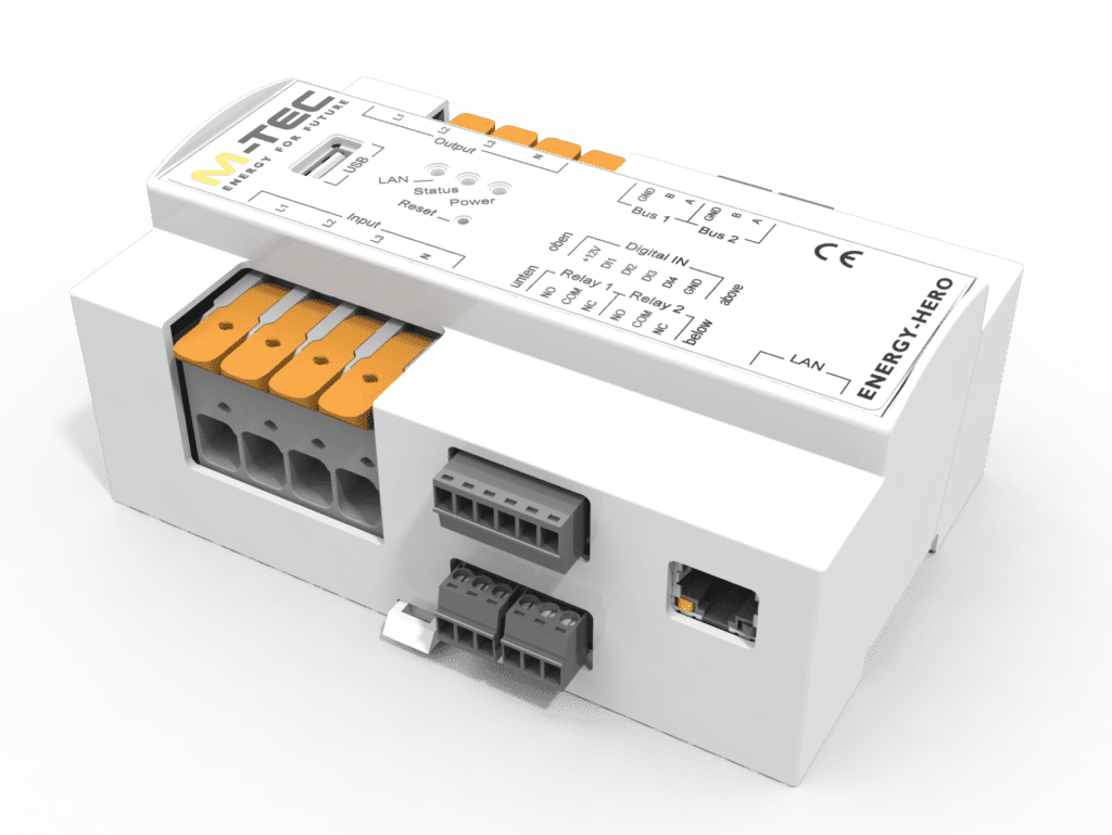 Direct meter with integrated energy management by M-TEC